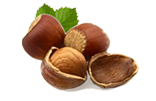 gemahlene Haselnüsse